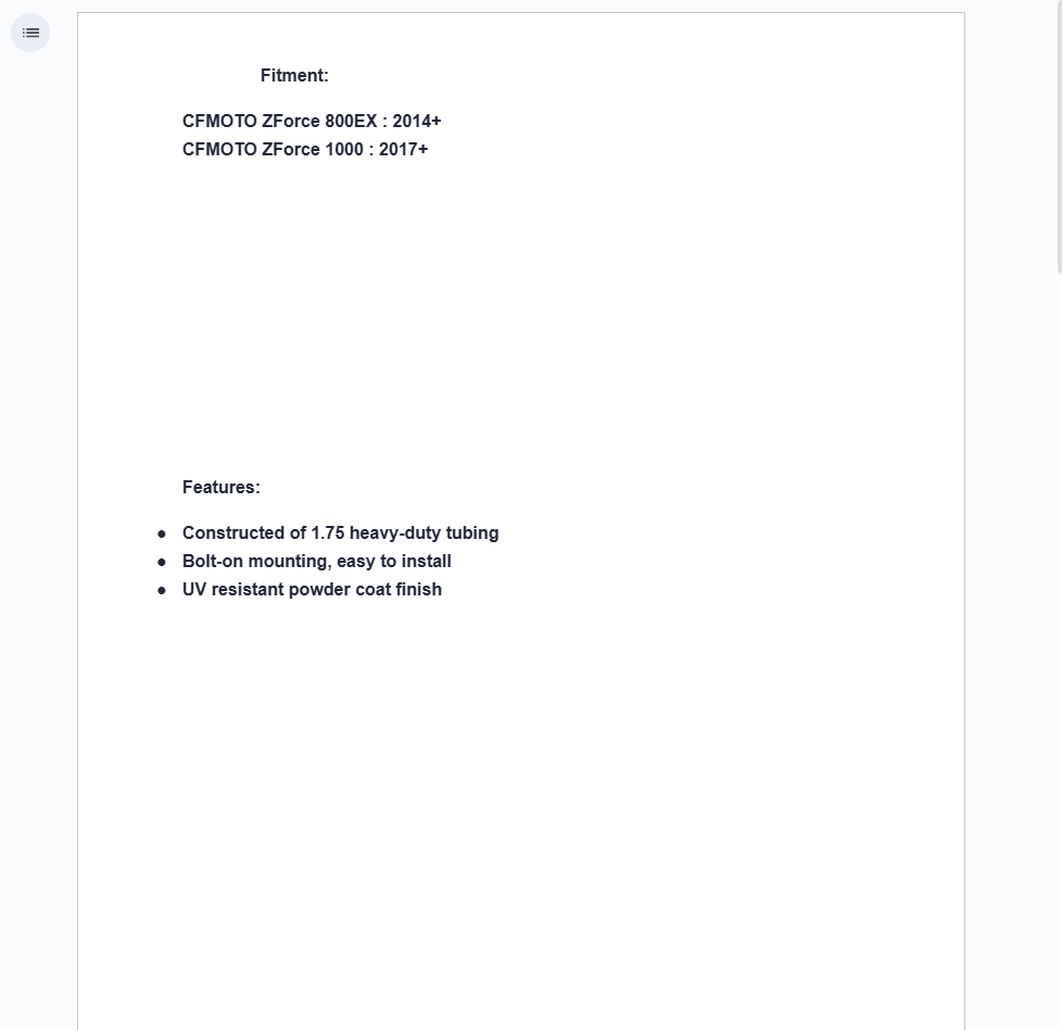 SuperATV Heavy Duty Nerf Bars For CFMOTO ZForce 800EX, 1000 - Image 12