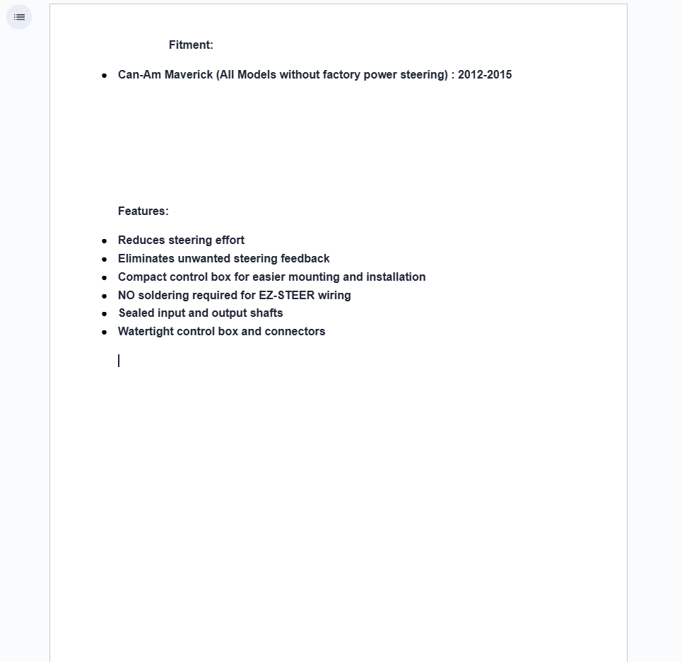 SuperATV 220W Power Steering Kit For Can-Am Maverick 2012-2015 - Image 5