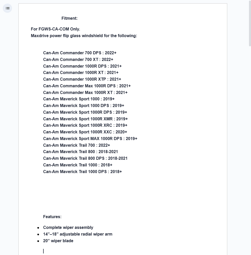 SuperATV Electric Windshield Wiper Kit For Maxdrive Powerflip Windshield - Image 2