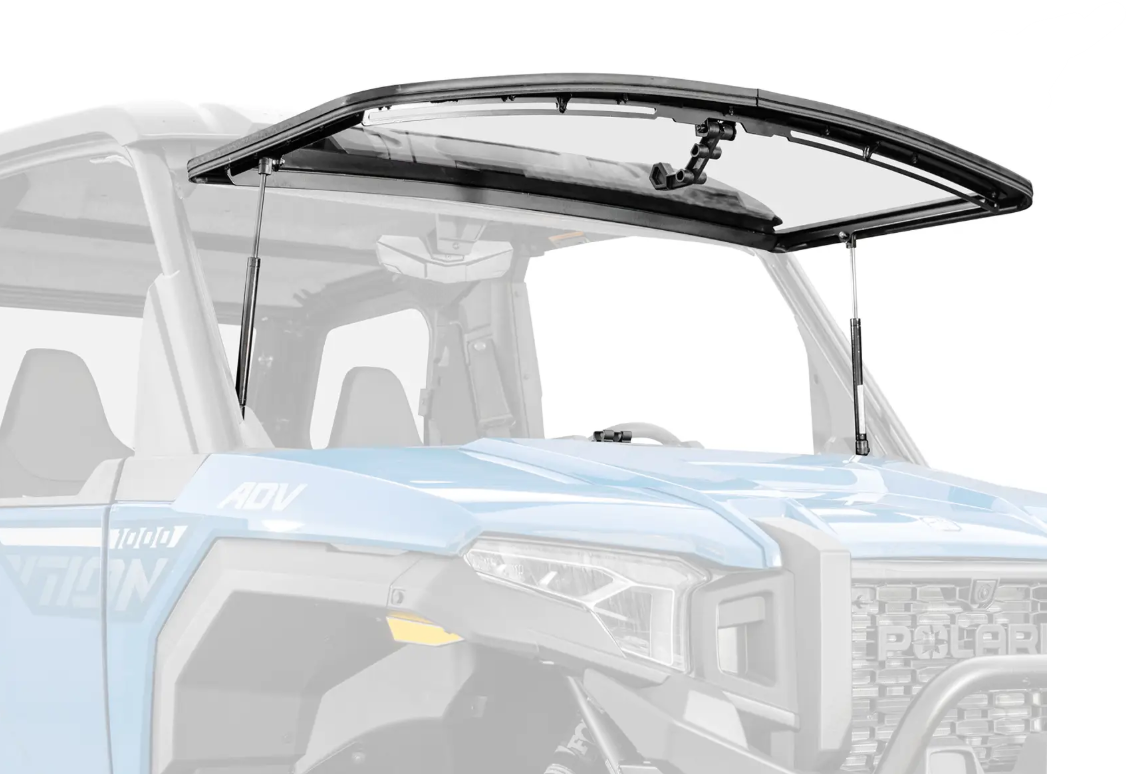 SuperATV Scratch Resistant Flip Windshield For Polaris Xpedition 2024+