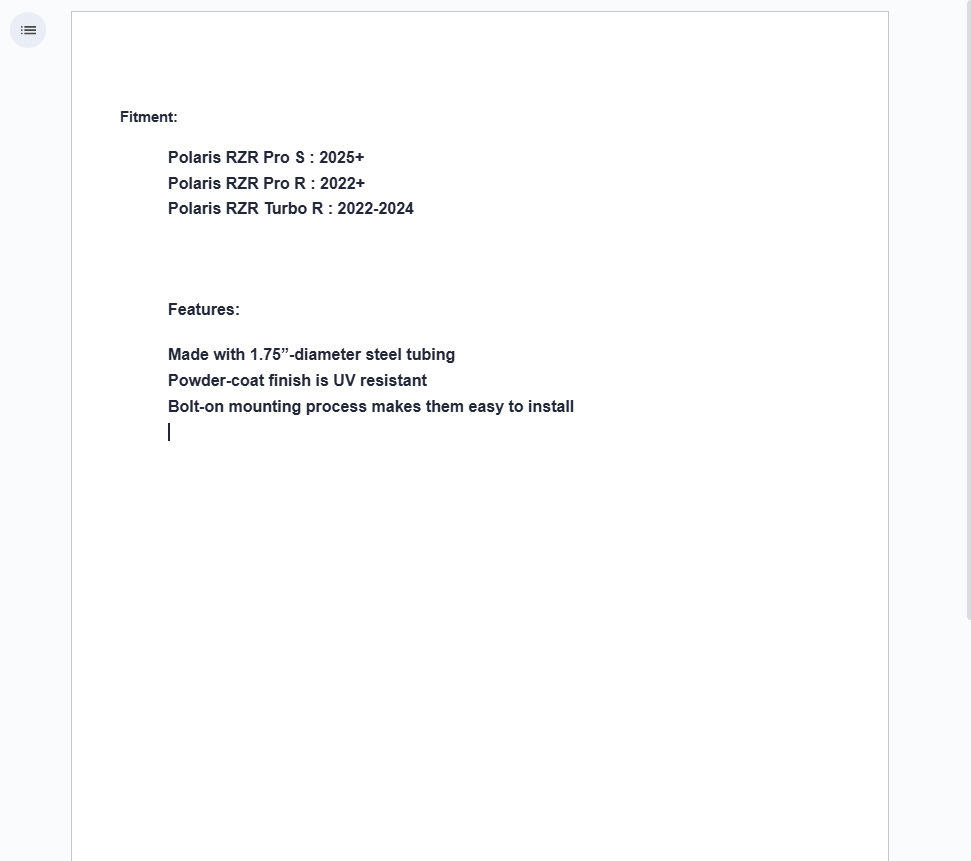 SuperATV Rock Slider Nerf Bars For Polaris RZR Pro / Turbo - Image 7