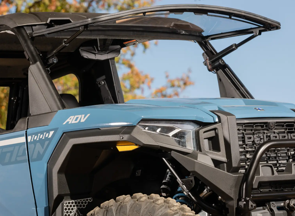 SuperATV Maxdrive Power Flip Windshield For Polaris Xpedition 2024+ - Image 6