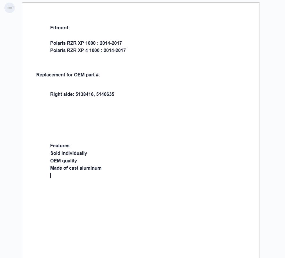 SuperATV Up & Running Right Rear Knuckle For Polaris RZR XP 2014-2017 - Image 4