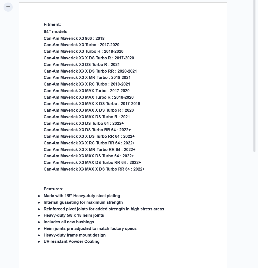 SuperATV Red Tubed Lower Radius Arms For Can-Am Maverick X3 64" - Image 6