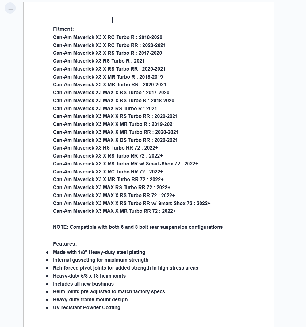 SuperATV Red Boxed Radius Arms For Can-Am Maverick X3 72" (6 Rods) - Image 6