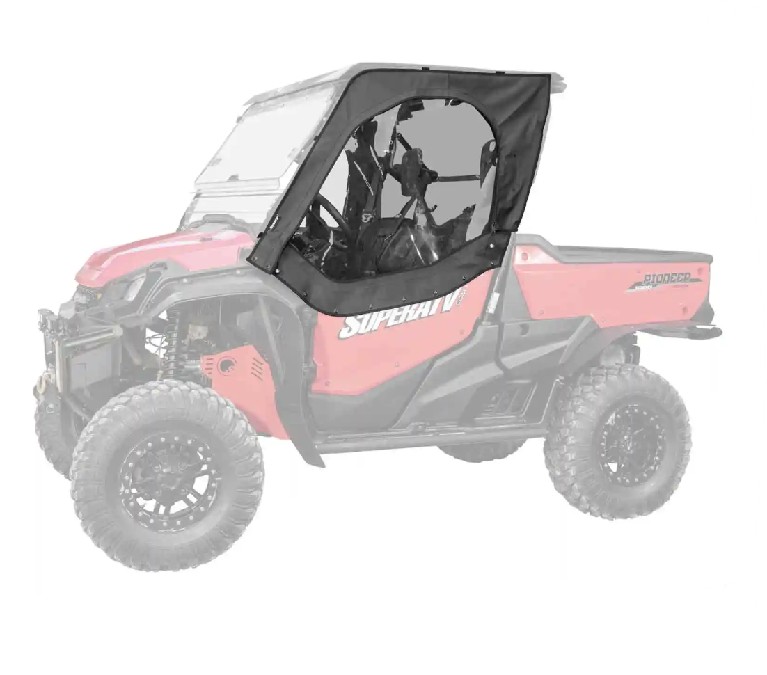 SuperATV Primal Soft Cab Enclosure Upper Doors For Honda Pioneer 1000 2016+