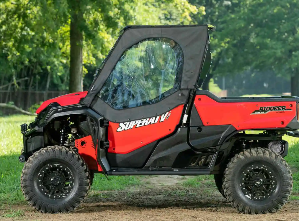 SuperATV Primal Soft Cab Enclosure Upper Doors For Honda Pioneer 1000 2016+ - Image 2
