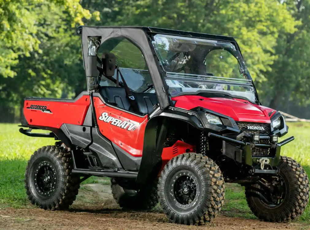 SuperATV Primal Soft Cab Enclosure Upper Doors For Honda Pioneer 1000 2016+ - Image 3