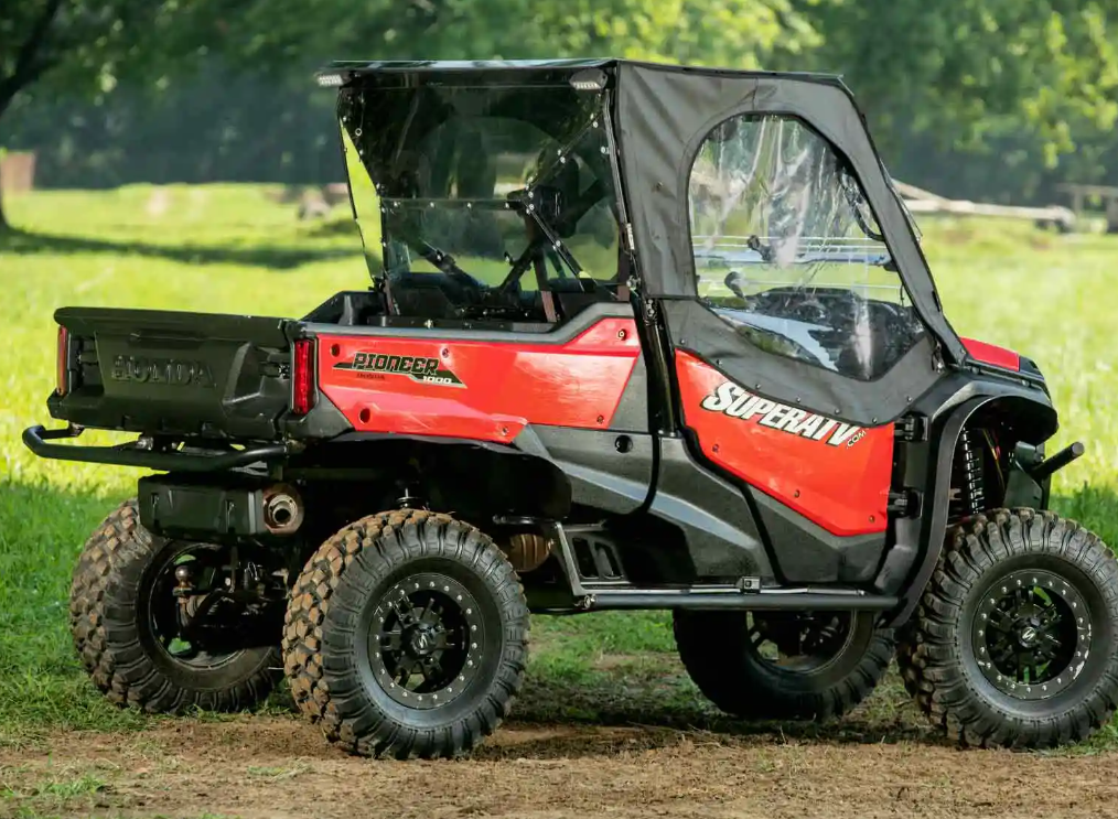 SuperATV Primal Soft Cab Enclosure Upper Doors For Honda Pioneer 1000 2016+ - Image 5