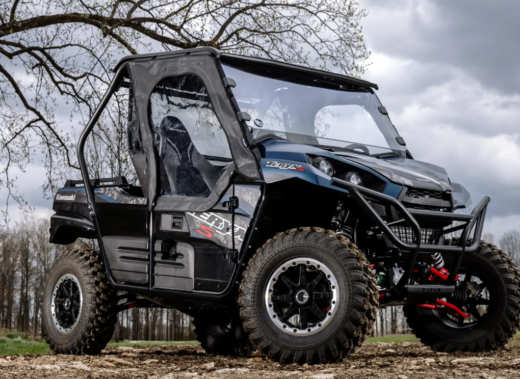 SuperATV Soft Cab Enclosure Upper Doors For Kawasaki Teryx 800, S - Image 2