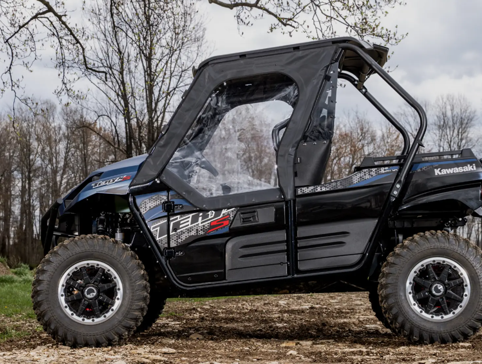 SuperATV Soft Cab Enclosure Upper Doors For Kawasaki Teryx 800, S - Image 3