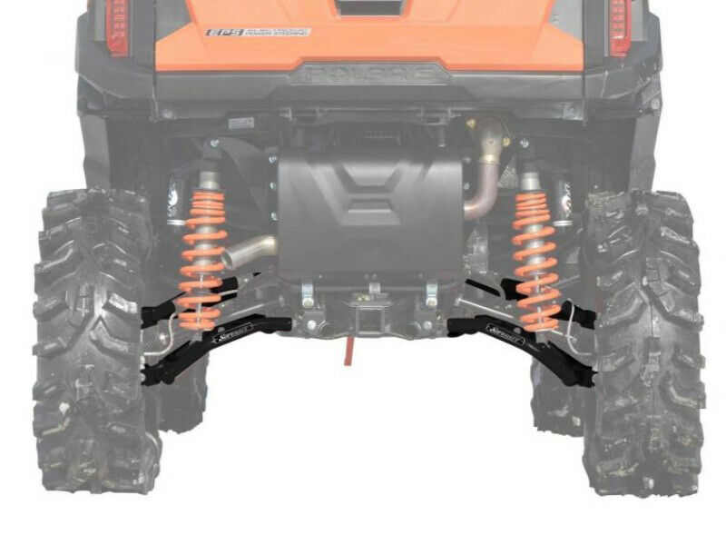 SuperATV Black High Clearance Rear Offset A-Arms for Polaris General / RZR S - Image 3