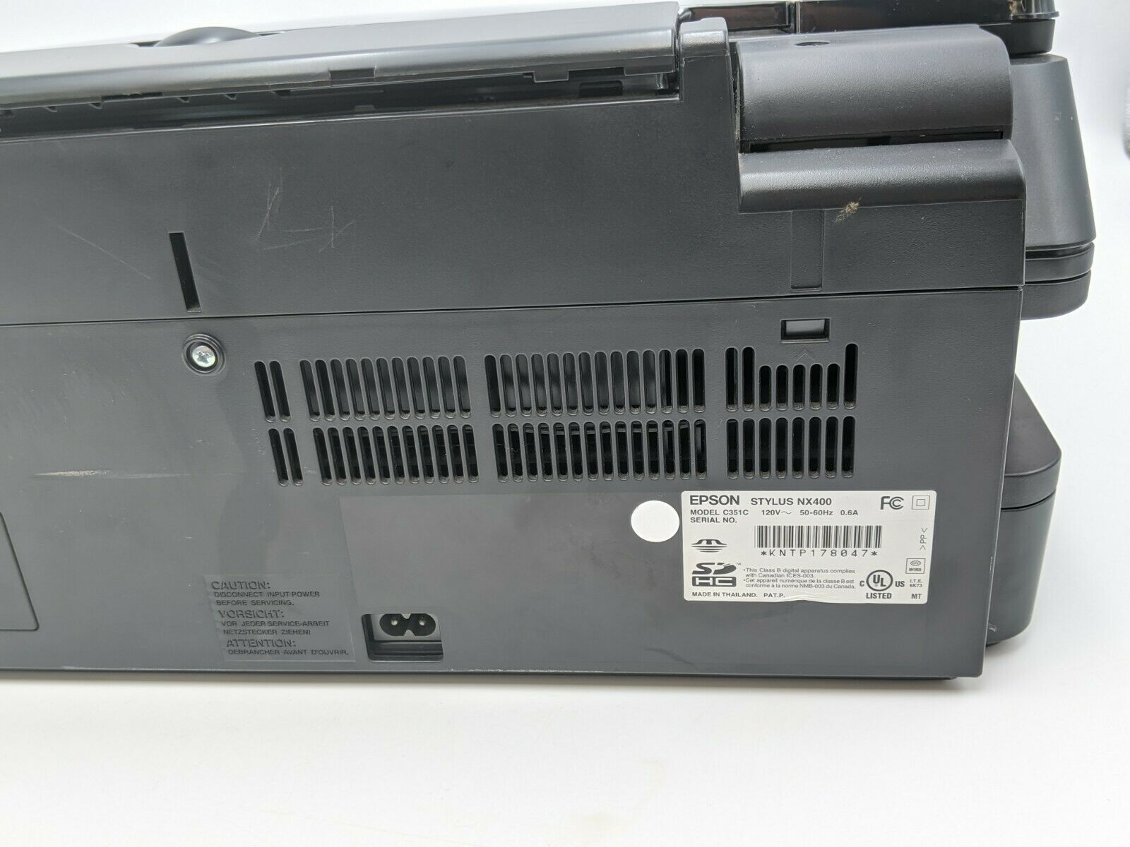 epson stylus nx400 series printer