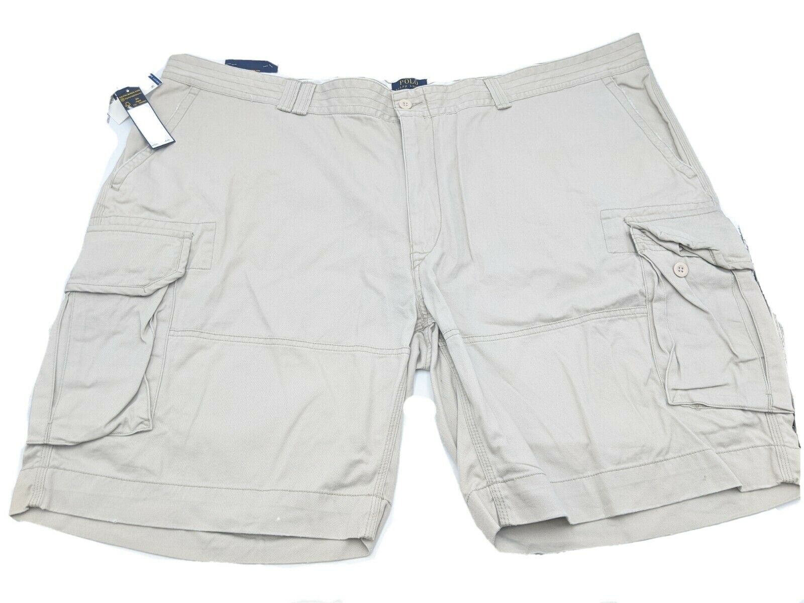 Polo Ralph Lauren Mens Cargo Shorts Size 54 Big and Tall Khaki Classic Fit â DowntownOutbound.com