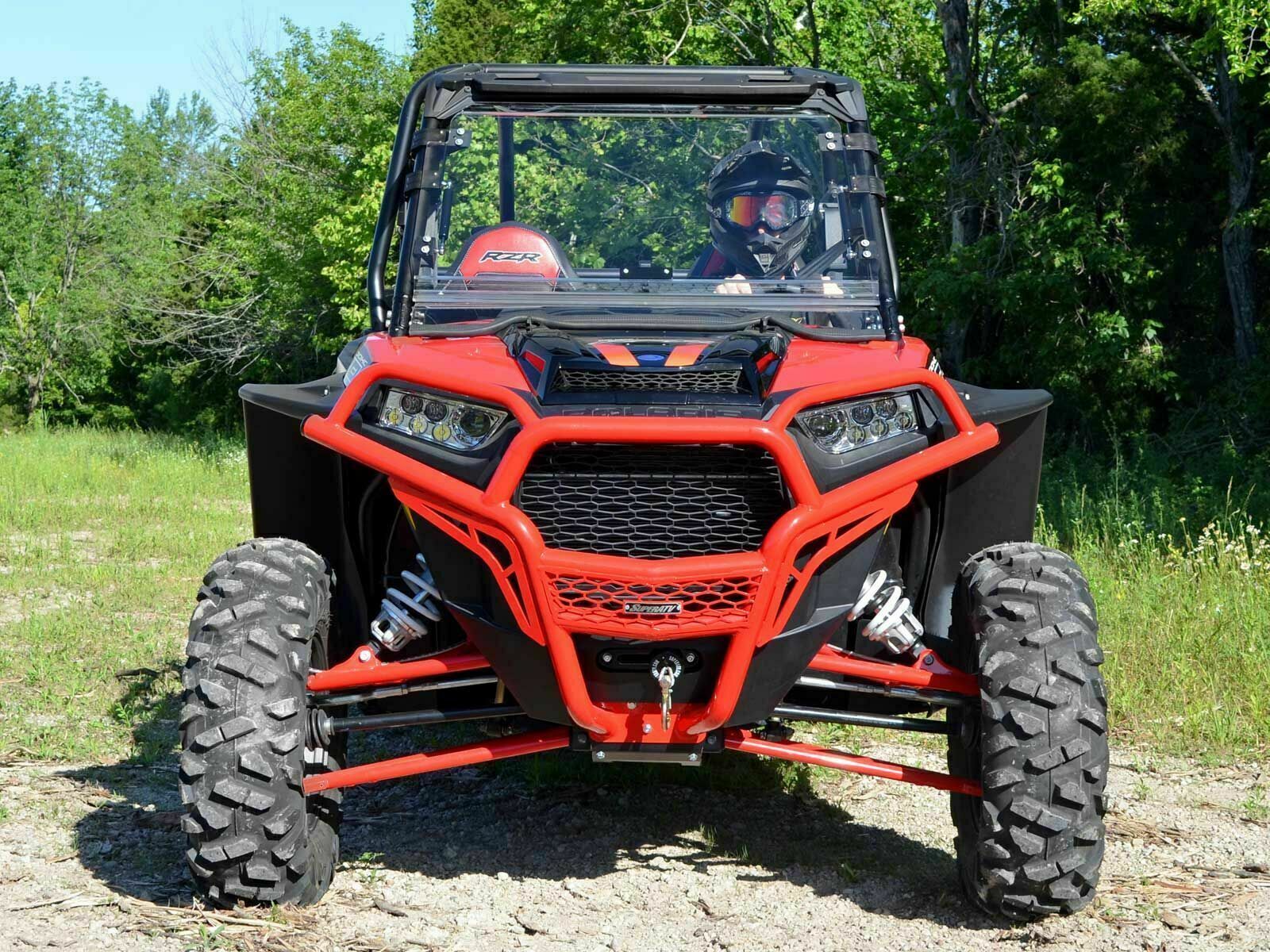 SuperATV Flip Windshield for Polaris RZR XP/Turbo With Ride Command - Image 3