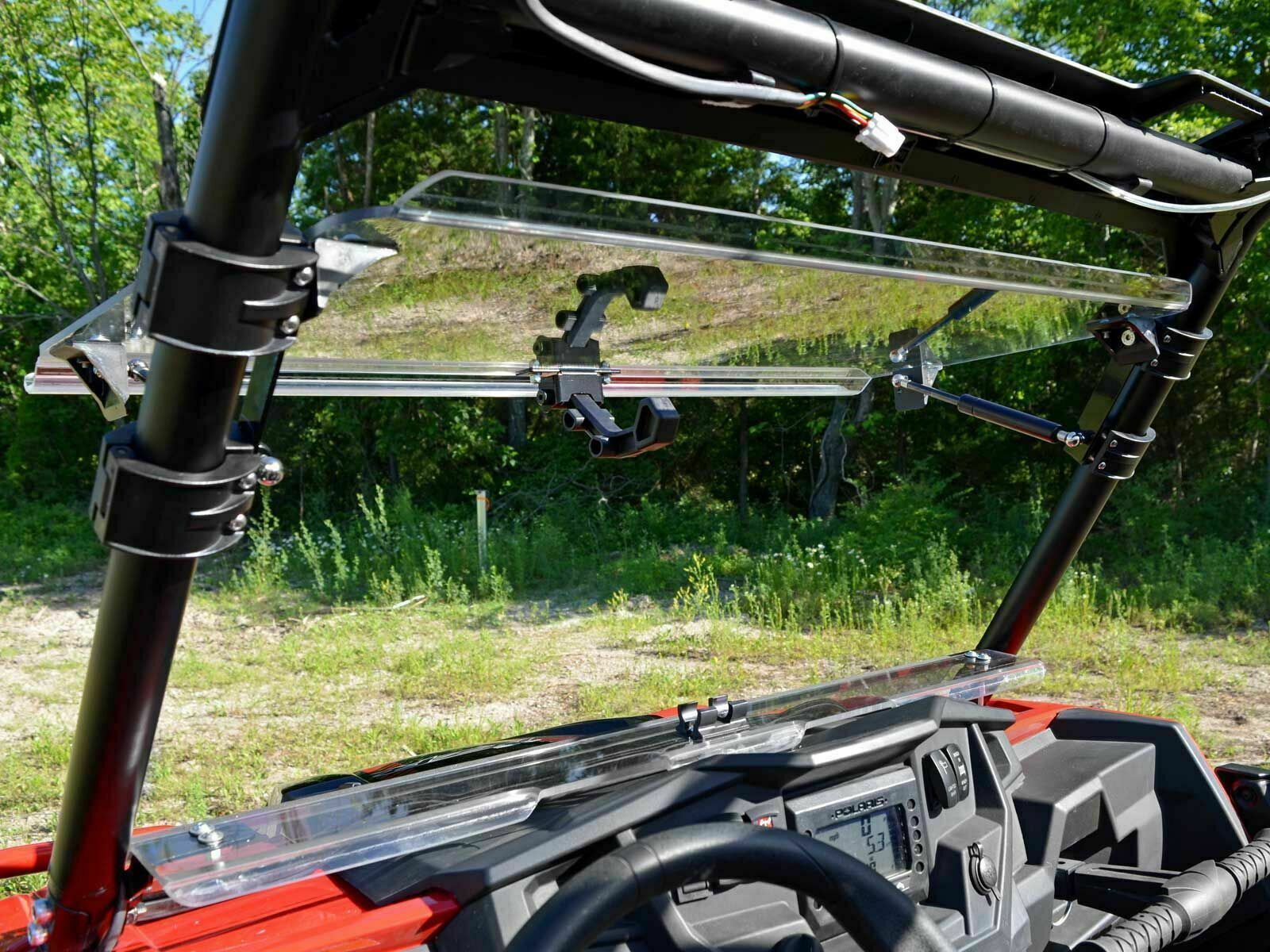 SuperATV Flip Windshield for Polaris RZR XP/Turbo With Ride Command - Image 4