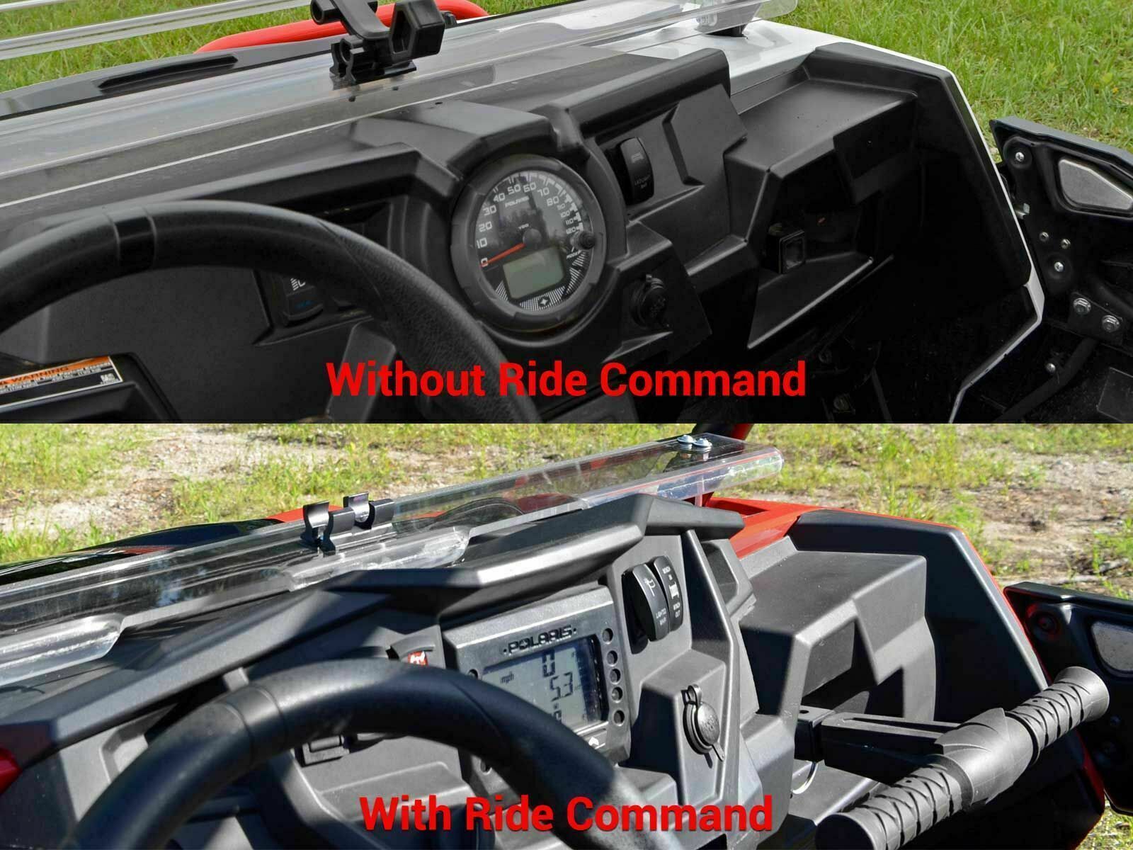 SuperATV Flip Windshield for Polaris RZR XP/Turbo With Ride Command - Image 5