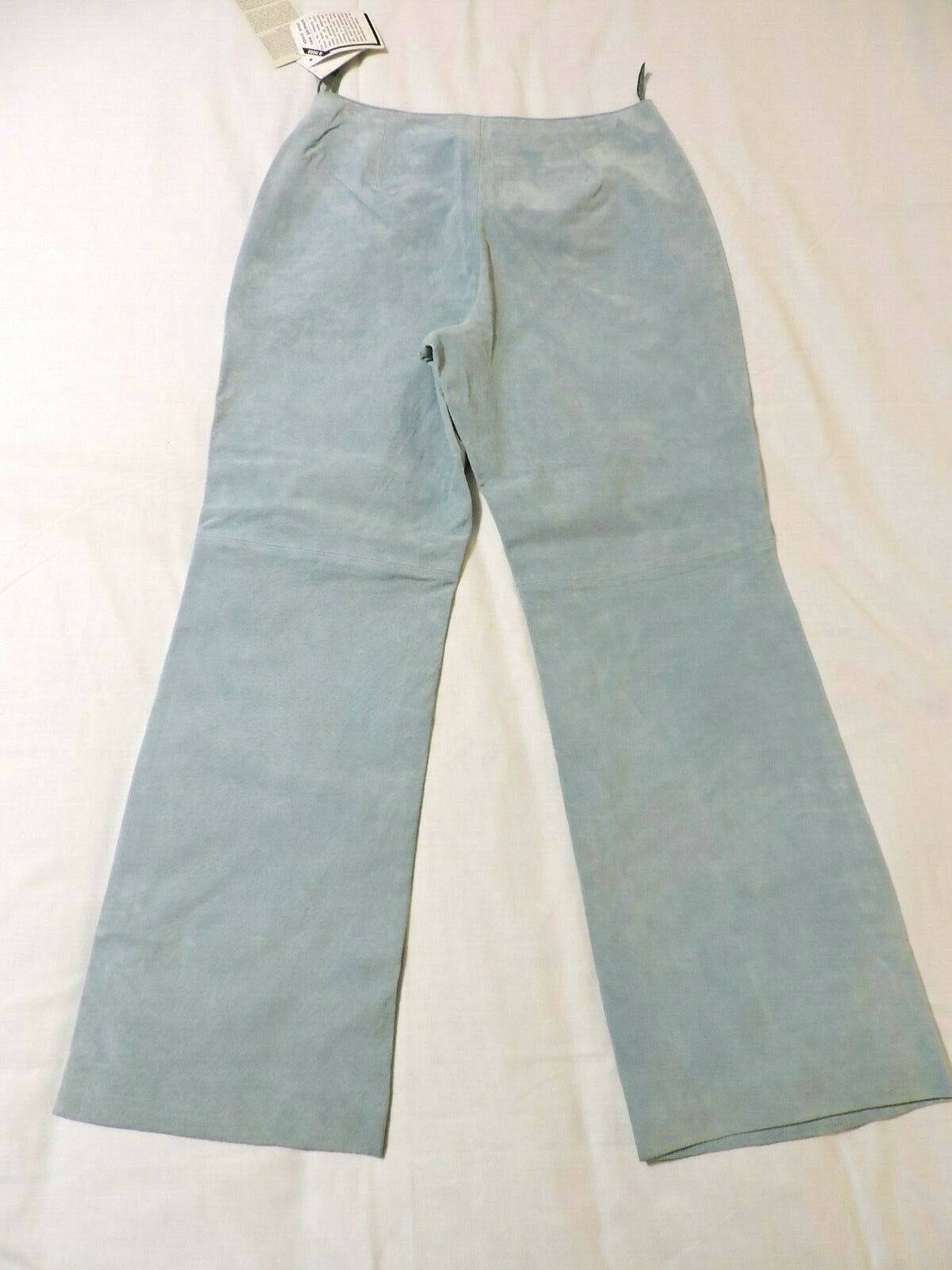 Bagatelle Vintage Womens Blue Sz 10P Leather Pants 80s 90s Retro Dead ...
