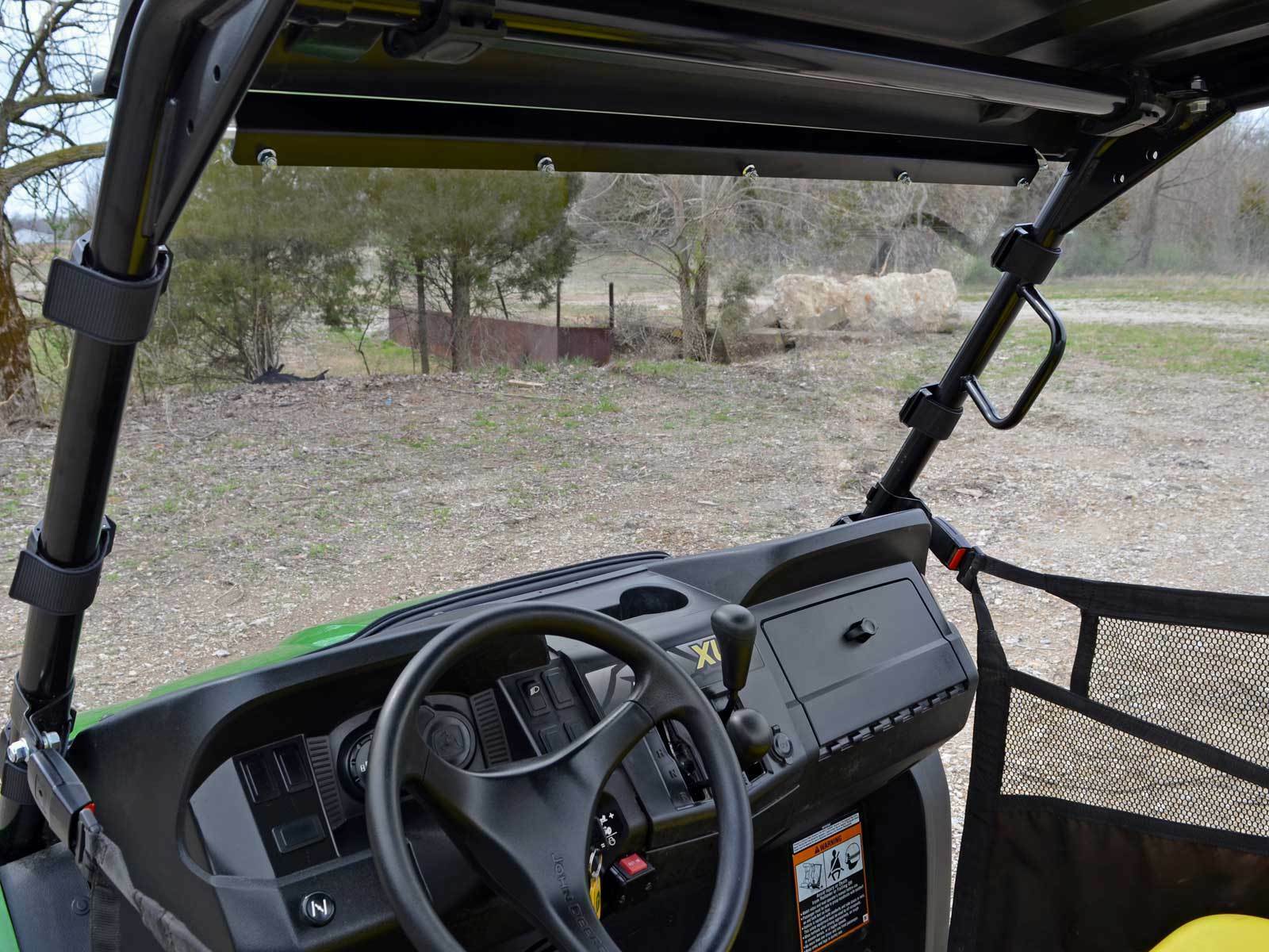 SuperATV Scratch Resistant Full Windshield for John Deere Gator XUV UTV - Image 4